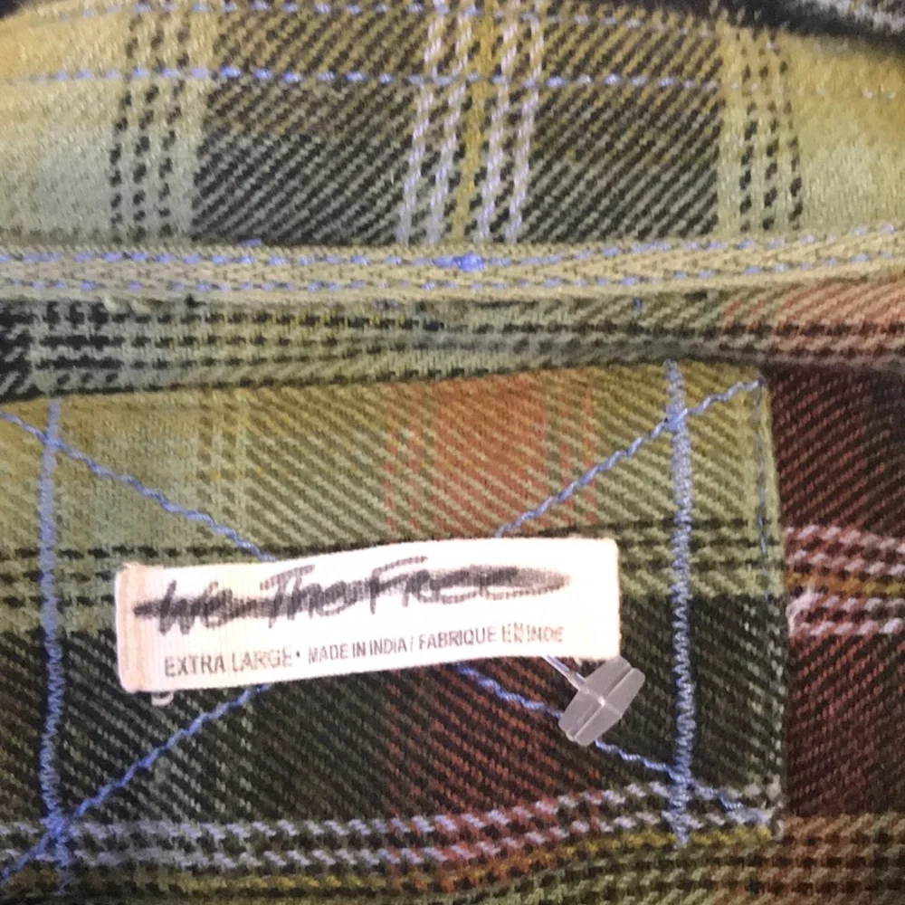 NWOT Free People We The Free Izzie Cargo Shirt Olive Combo - Picture 8 of 8